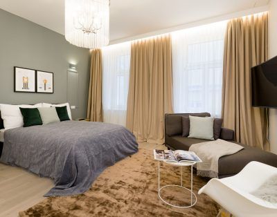 Modern Studio Apartment with Stylish Finishes and High-End Comfort