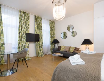 A Sanctuary in the City – Bright Studio with Serene Design & Comfort